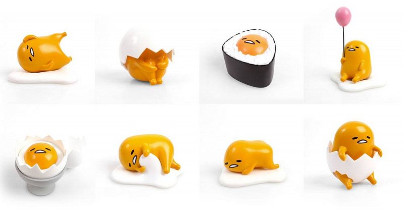 Action Vinyls deals Gudetama the Lazy Egg Vinyl Figures Mystery Boxes with Display!